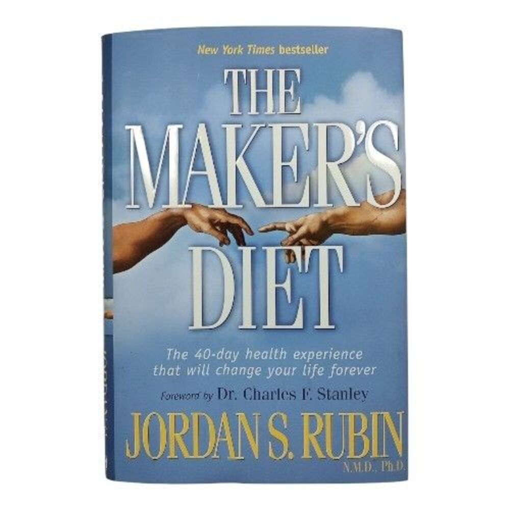 The Maker's Diet Jordan Rubin Hardcover Book 2004 Nonfiction 40 Day Health Plan